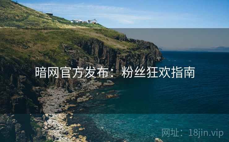 暗网官方发布：粉丝狂欢指南
